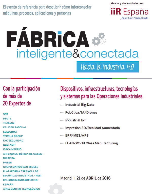 iiR España Fábrica Inteligente & Conectada - Hacia la Industria 4.0