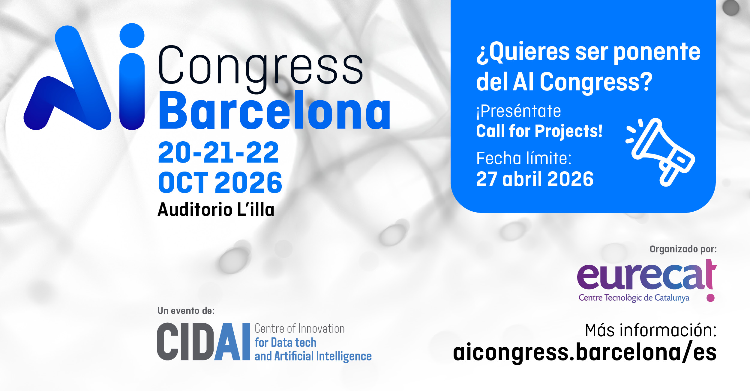 Call for Projects de la 12ª edición de la AI Congress